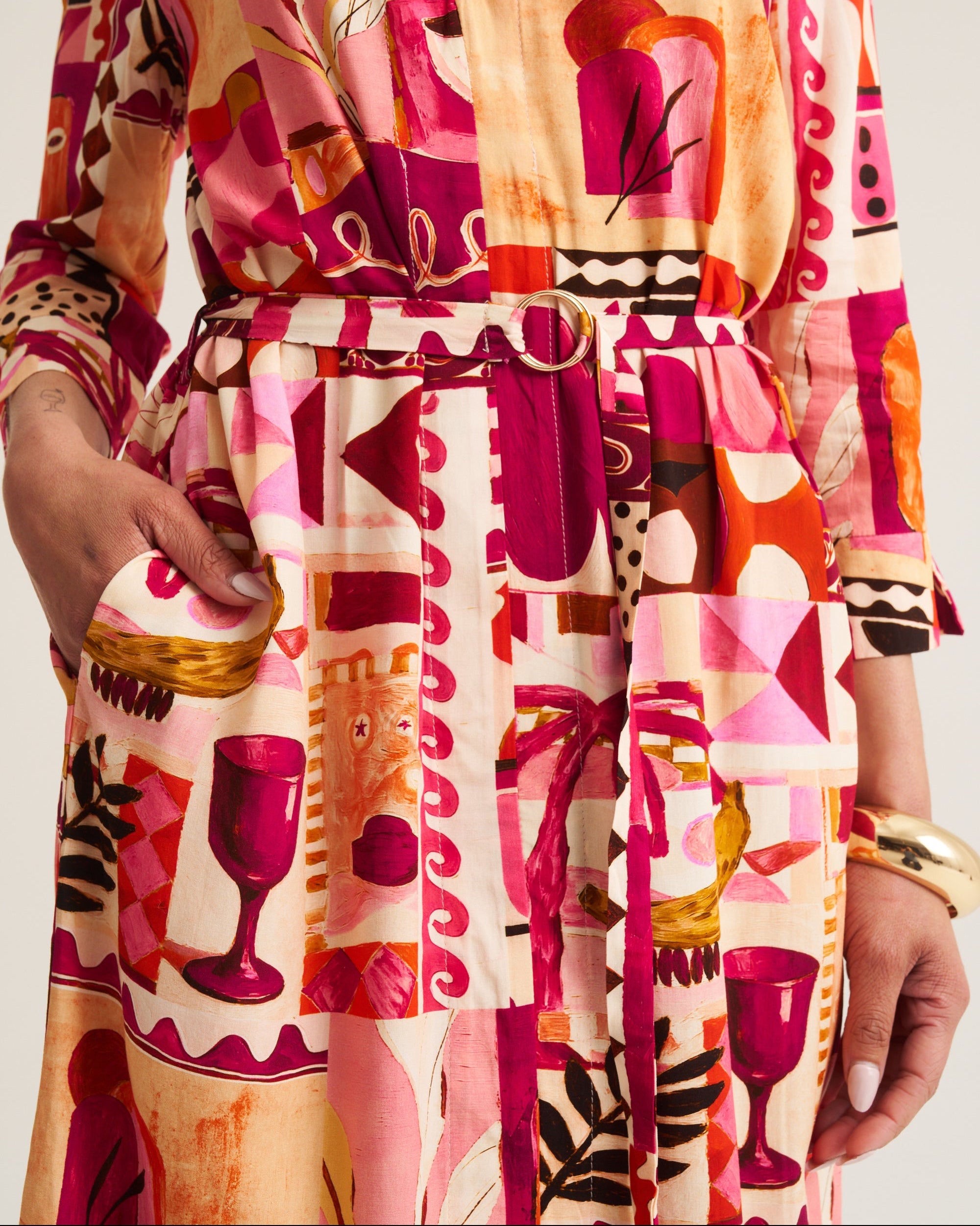 Mandrin Tunic - Pink Marrakech