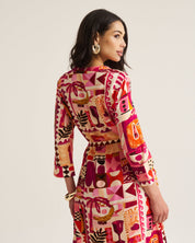 Mandrin Tunic - Pink Marrakech