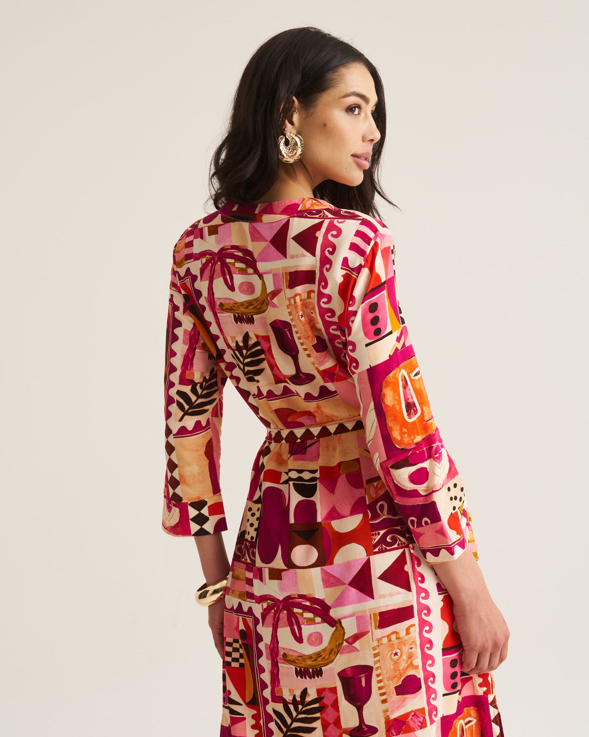 Mandrin Tunic - Pink Marrakech
