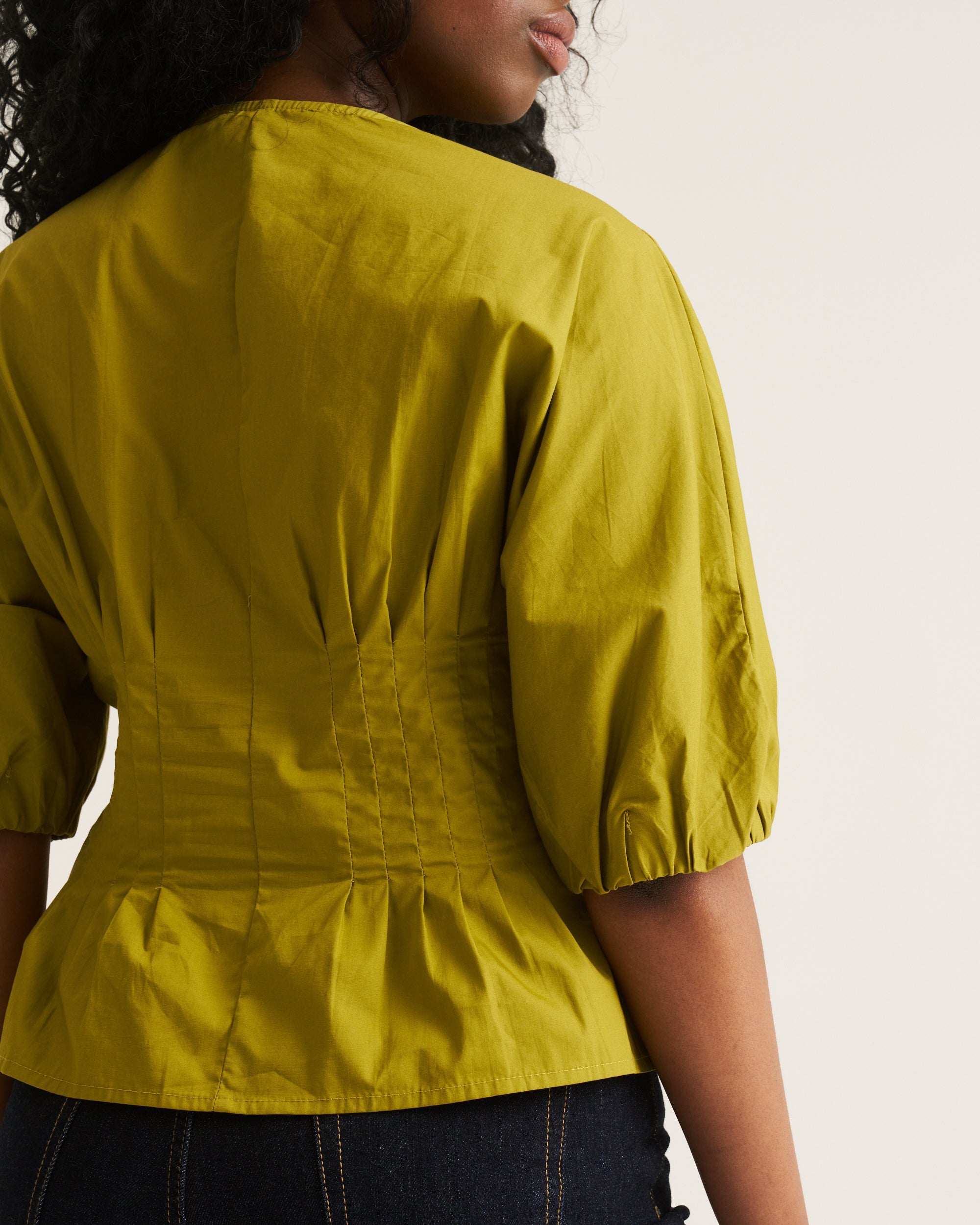 Marlow Blouse - Chartreuse
