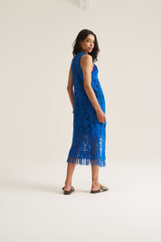 Resort Crochet Waistcoat Dress