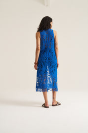 Resort Crochet Waistcoat Dress