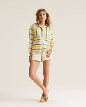 Artist Blouse - Green / Yellow
