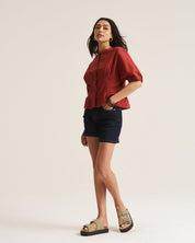 Marlow Blouse - Clay