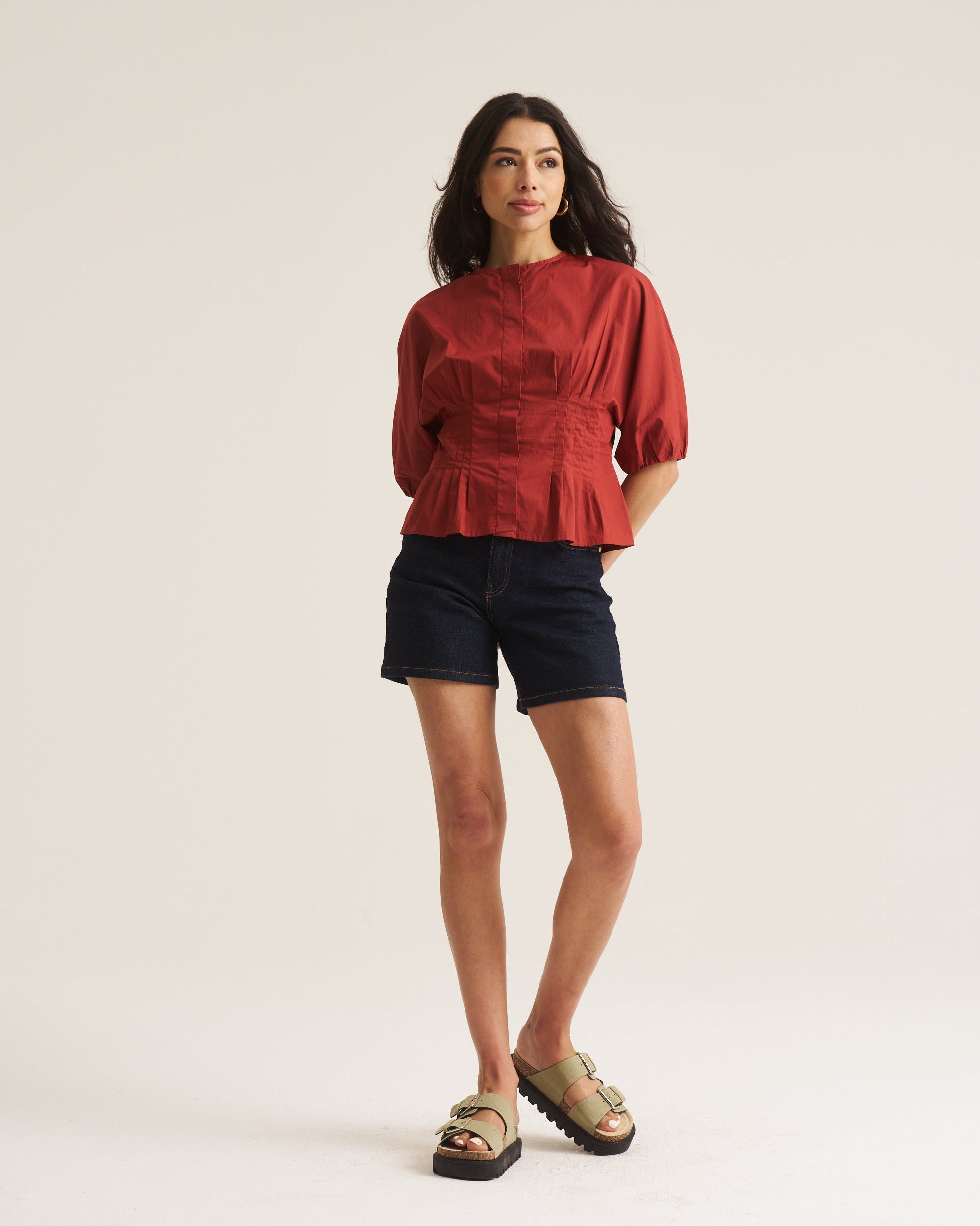 Marlow Blouse - Clay