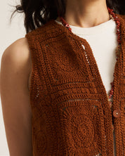 Crochet Waistcoat - Amber