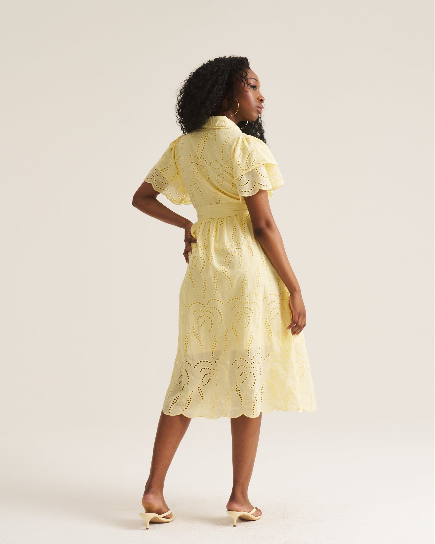 Fria Anglaise Dress - Butter Yellow Dispatching 4th September
