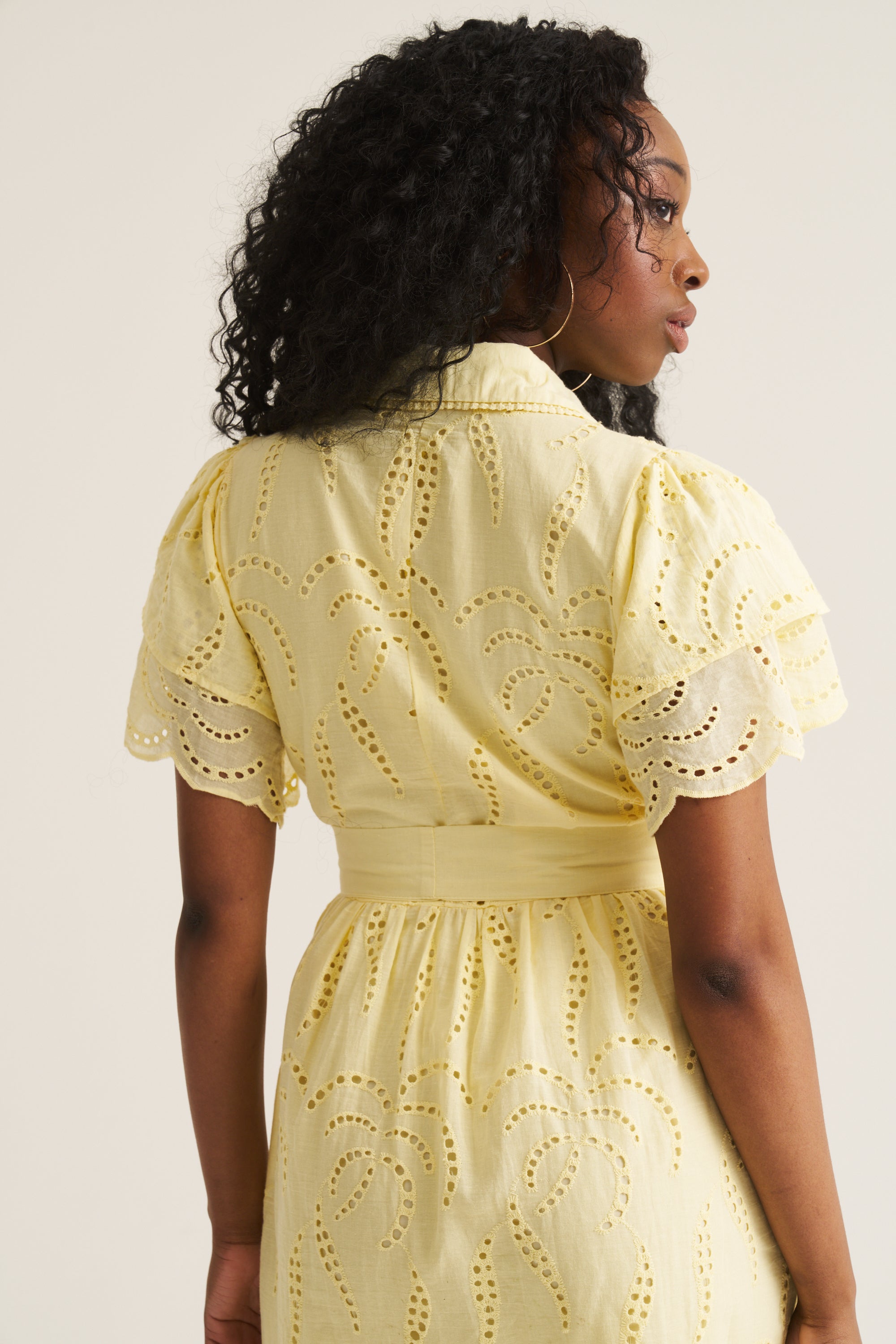 Fria Anglaise Dress - Butter Yellow Dispatching 4th September