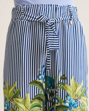 Paperbag Pants - Lemon Stripe Navy