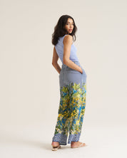 Paperbag Pants - Lemon Stripe Navy