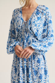 Goddess Maxi - Lemon Boarder Print