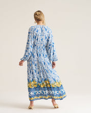 Goddess Maxi - Lemon Boarder Print