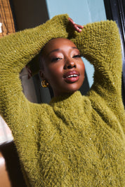 Sequin Mix Eyelash Knit