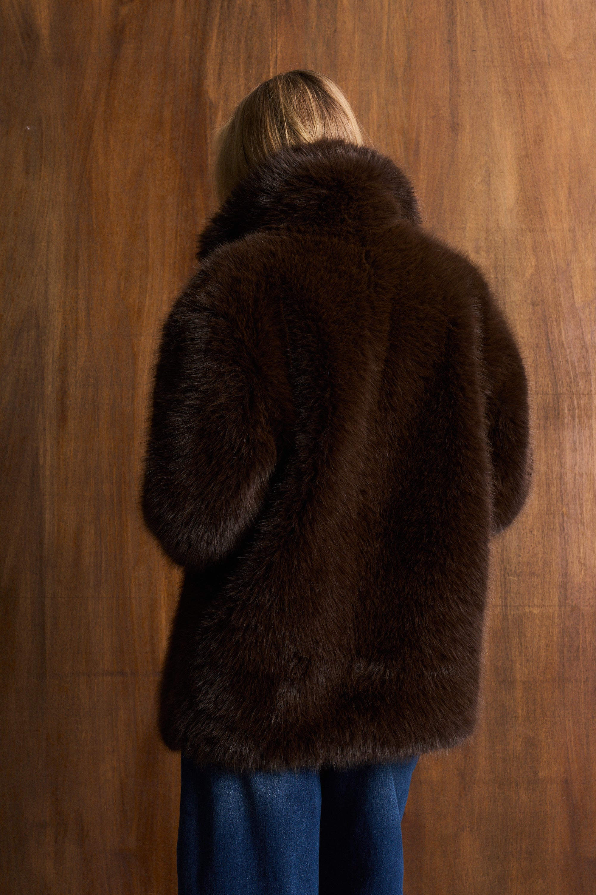 Chocolate Hunter Fur Coat