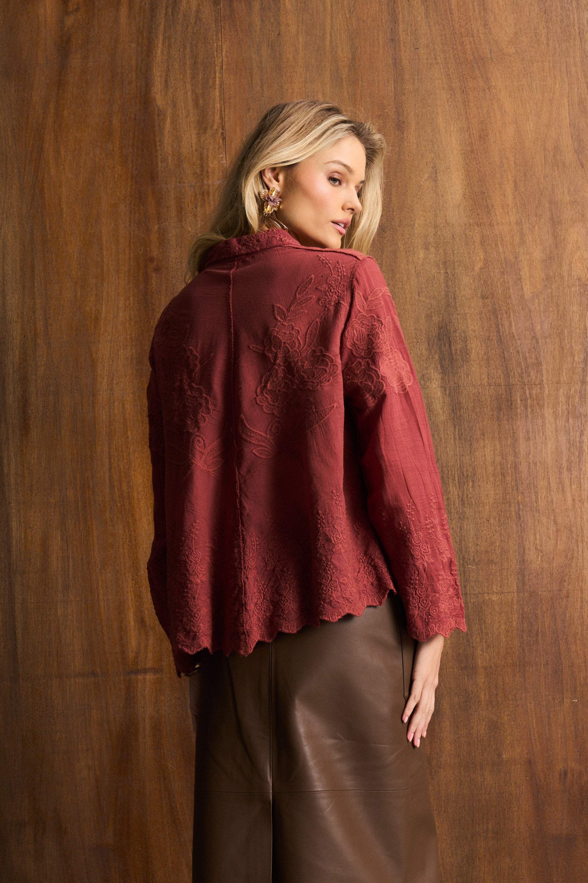 Burrow Appliqué Cotton Blouse