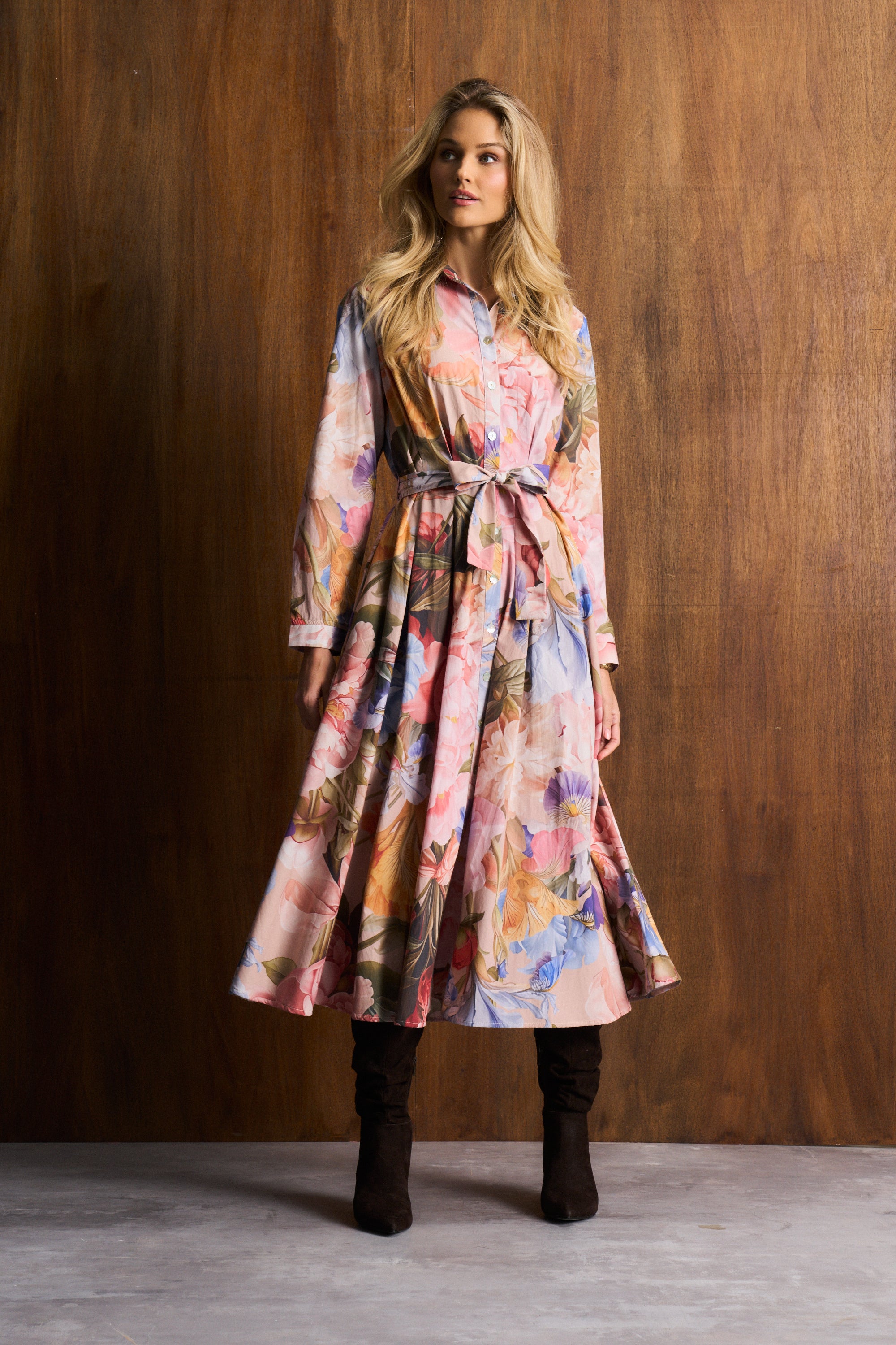 Penelope Dress in Chapel Rose