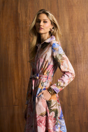 Penelope Dress in Chapel Rose