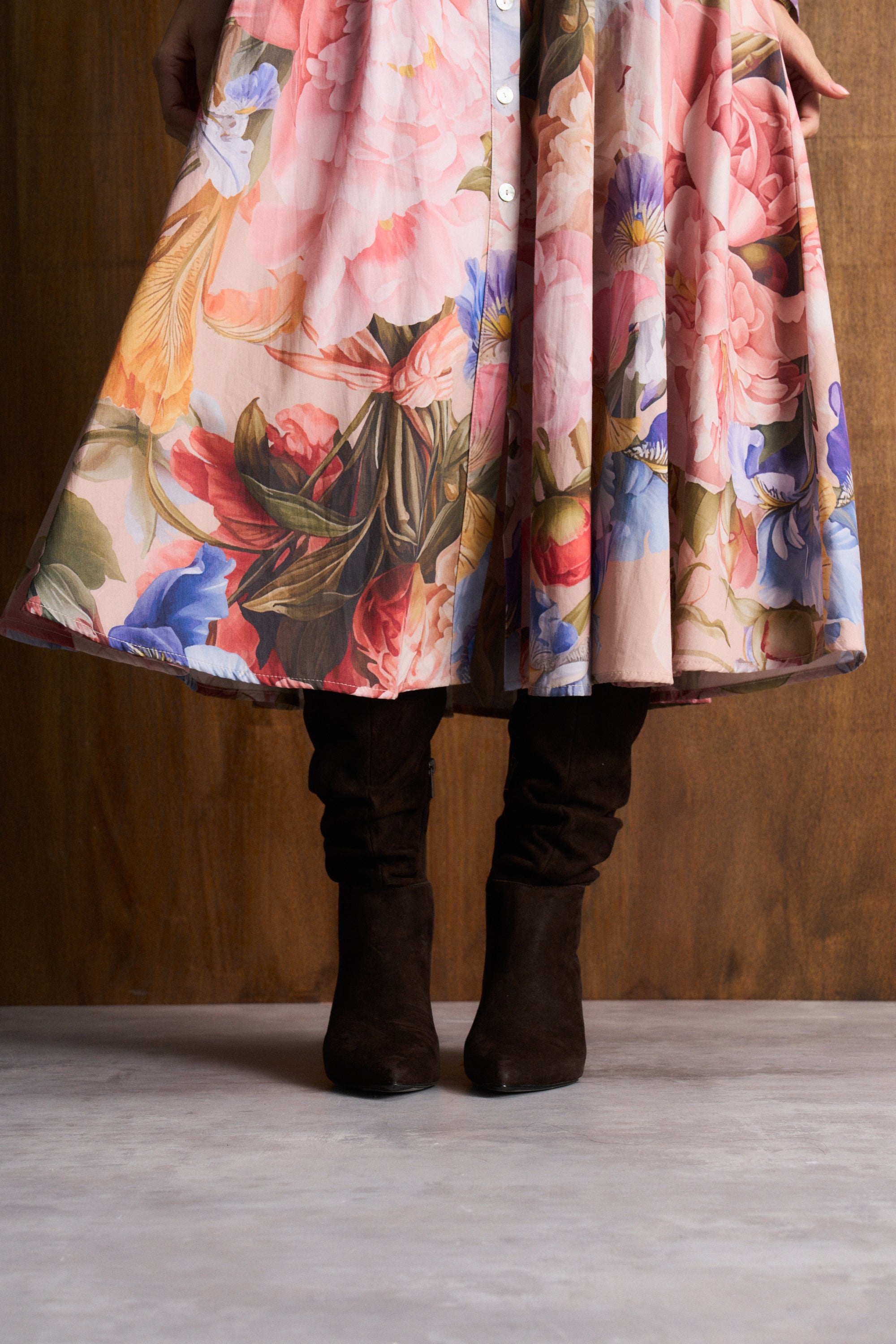 Penelope Dress in Chapel Rose