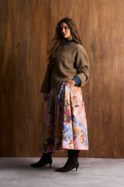 Chapel Rose Hoop Cotton Skirt