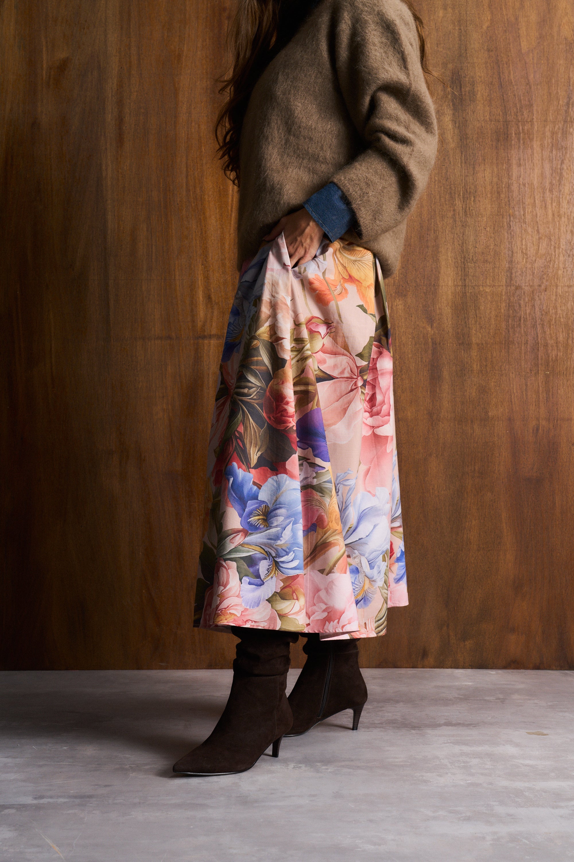 Chapel Rose Hoop Cotton Skirt
