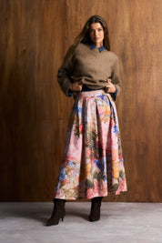Chapel Rose Hoop Cotton Skirt