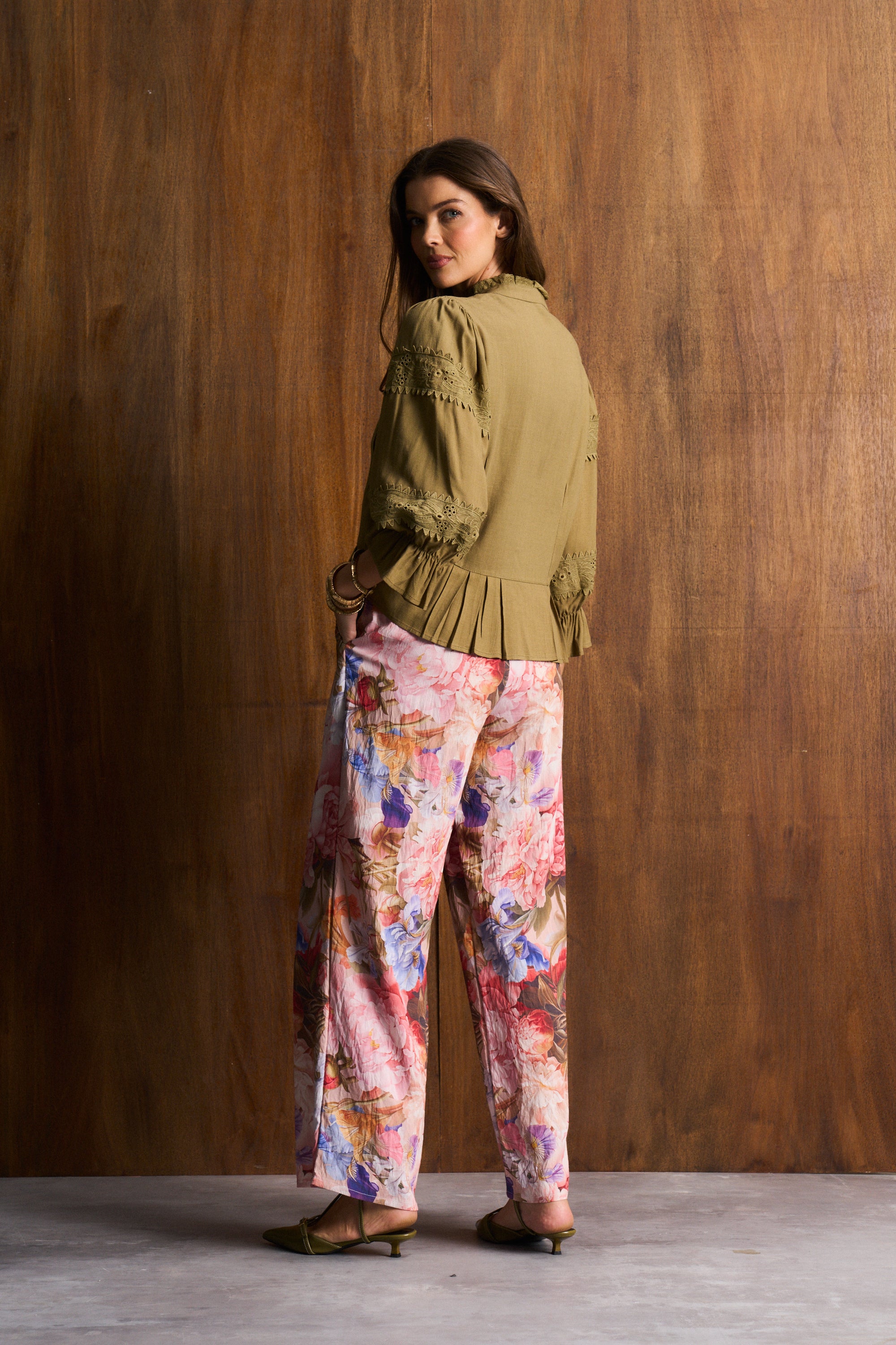 Chapel Floral Paperbag Pant
