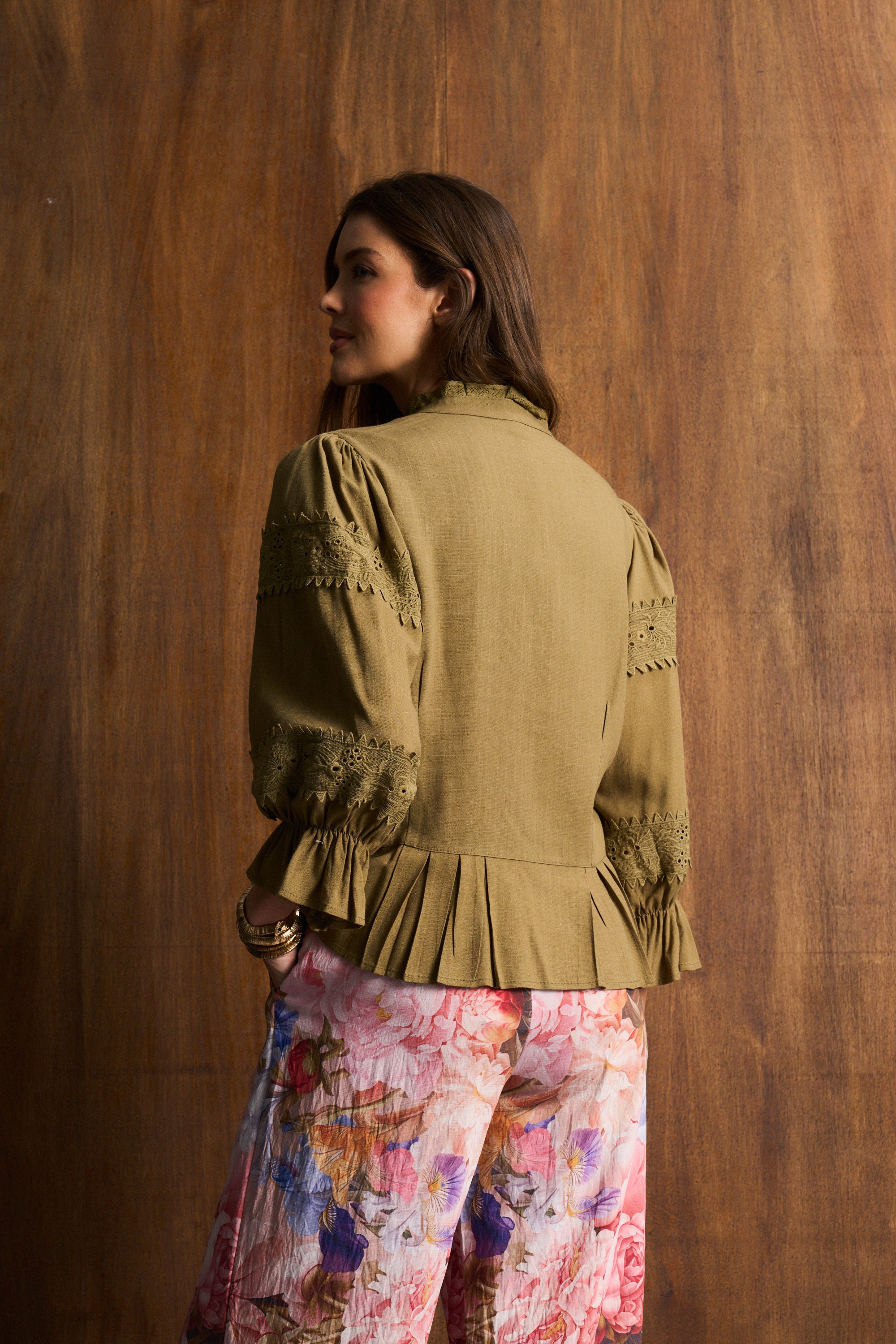Chapel Floral Paperbag Pant