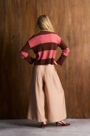 Merlot & Rose  Heritage Stripe Jersey