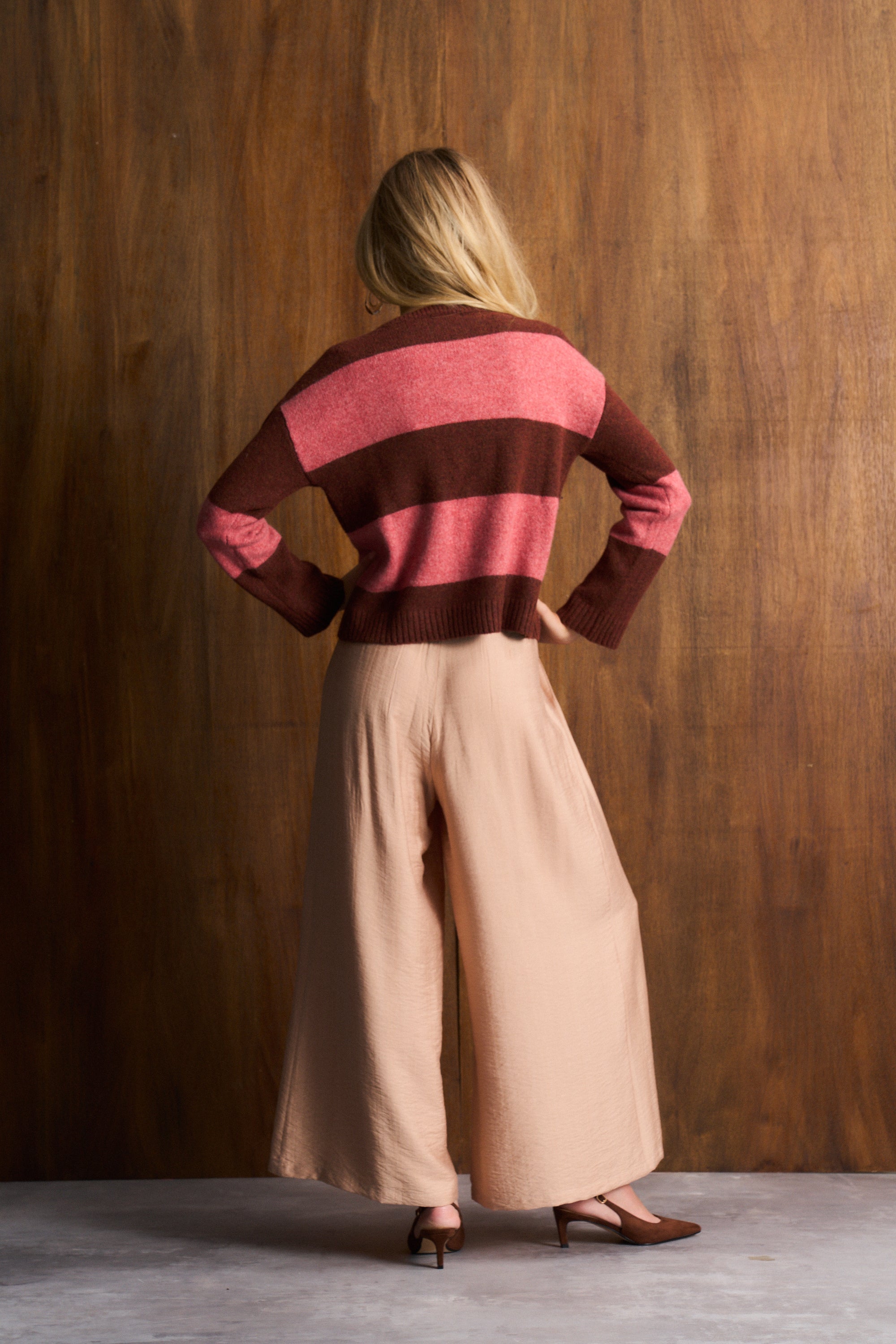 Merlot & Rose  Heritage Stripe Jersey