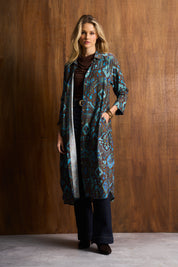 Desert Aztec Belted Shirt Dress