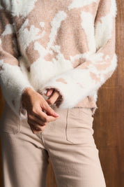 Ivory & Stone  Luxe Eyelash Wool Blend Knit
