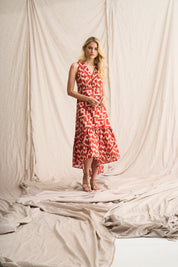Tangerine Katelyn Cotton Dress – Classic Summer Style in 100% Cotton