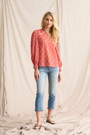 Tangerine Nadia Voile Blouse – Light & Elegant Summer Essential