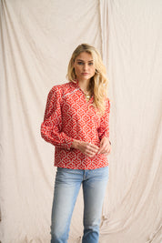 Tangerine Nadia Voile Blouse – Light & Elegant Summer Essential