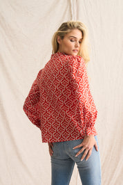 Tangerine Nadia Voile Blouse – Light & Elegant Summer Essential