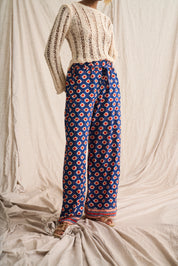 Ikat Paperbag Pants – Trendy & Comfortable High-Waist Trousers