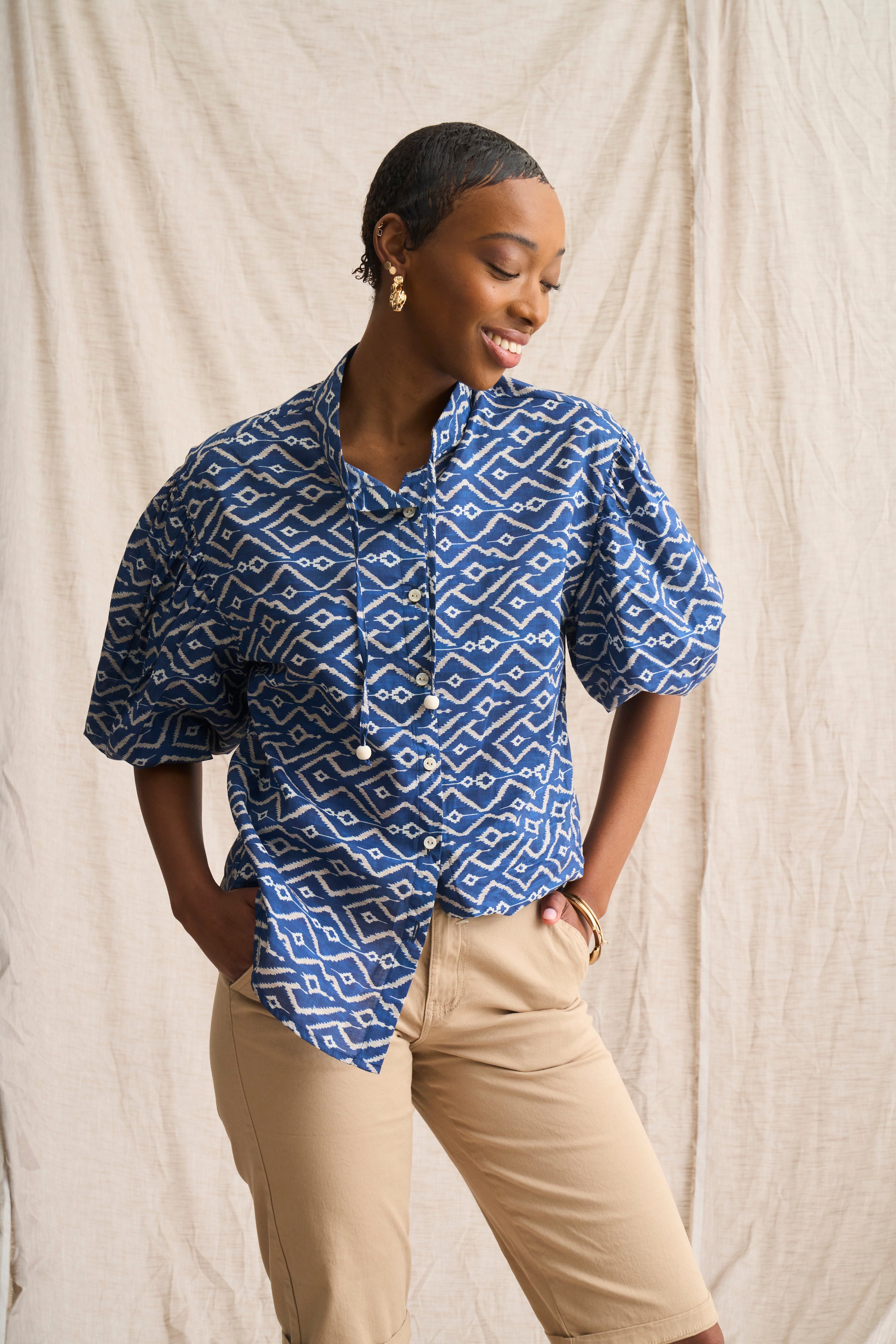 Lightweight Cotton Voile Blouse – Women's Top