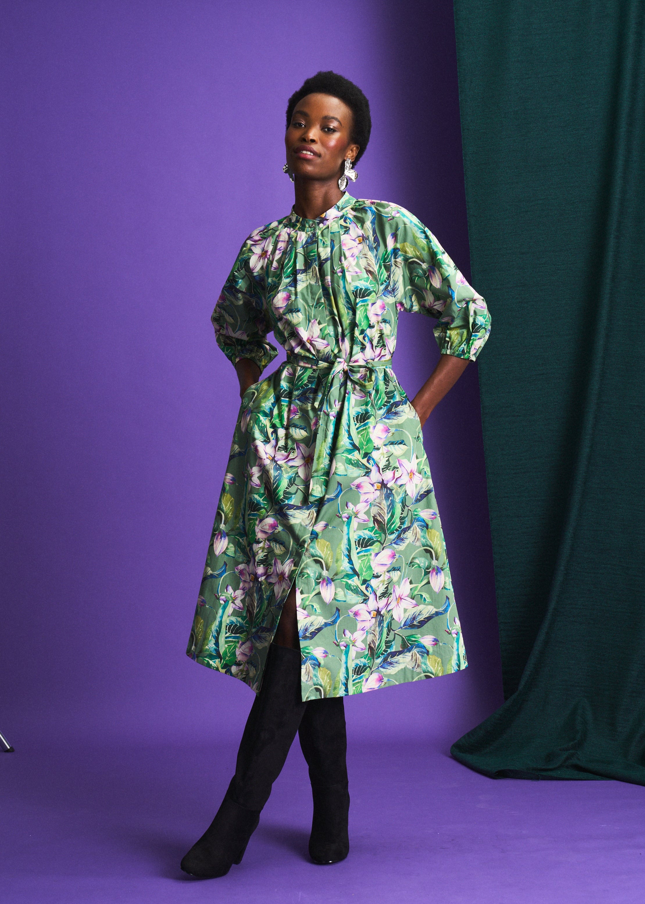 Green Meadow Giselle Pintuck Dress