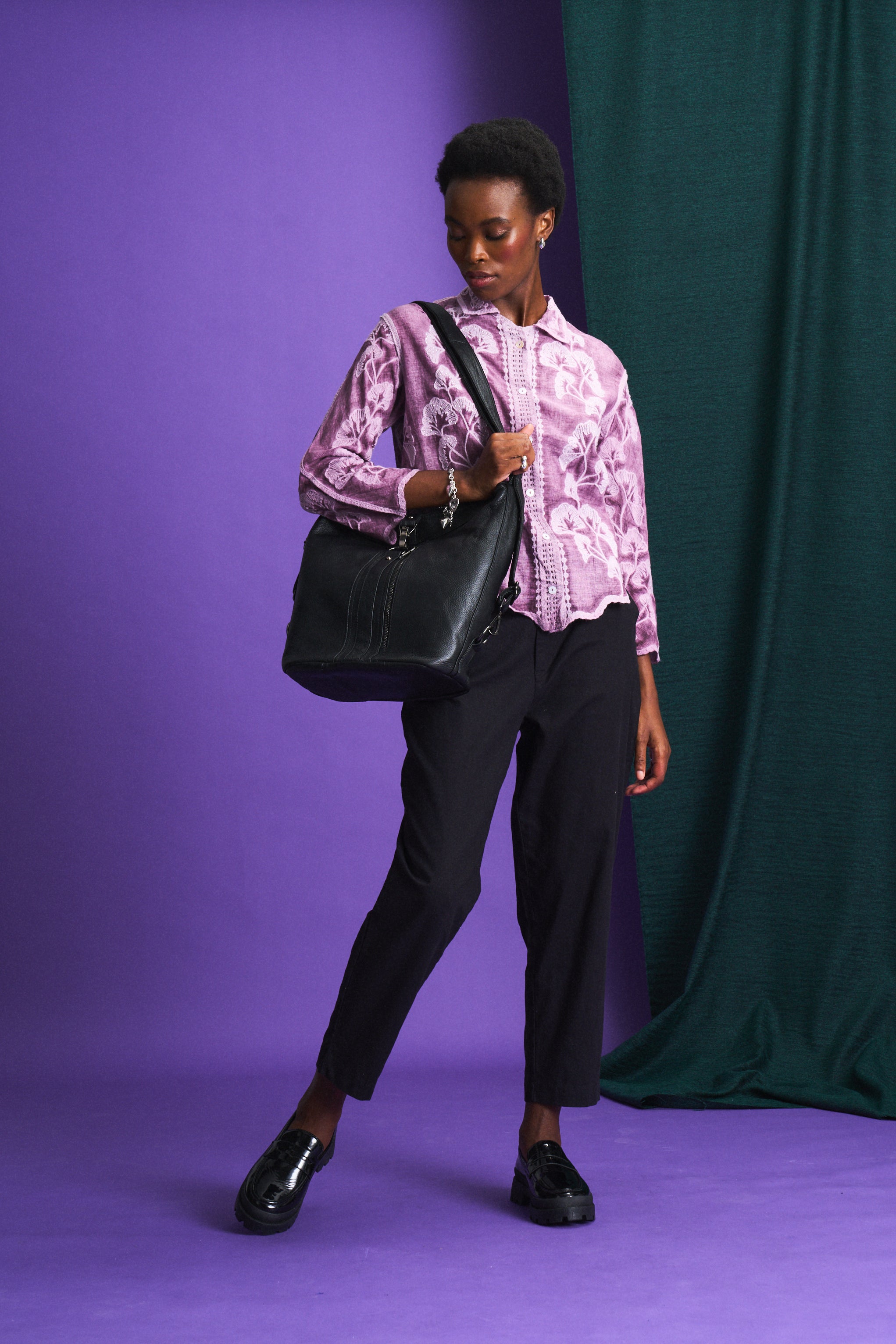 Modern Leather Slouch Bag