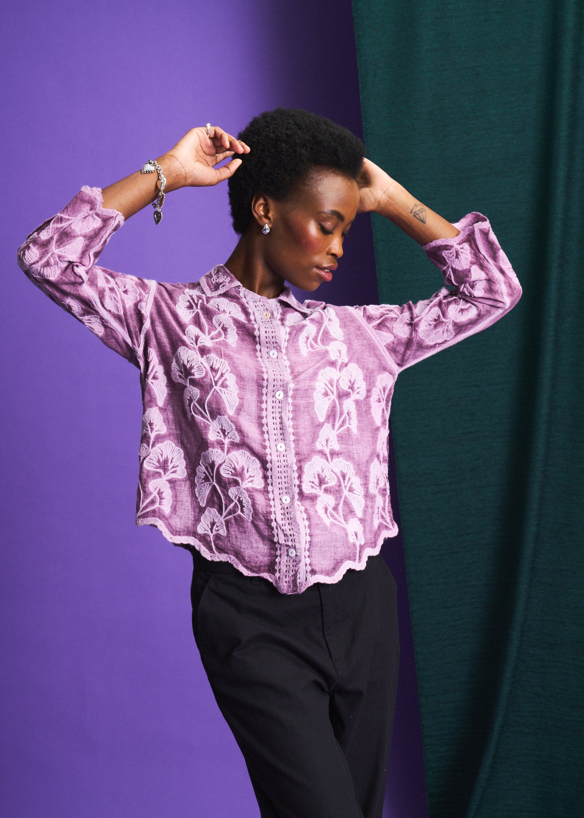 Lilac Mist Overdyed Shirt