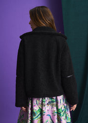 Midnight Sherpa Biker Jacket