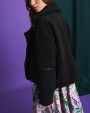 Midnight Sherpa Biker Jacket