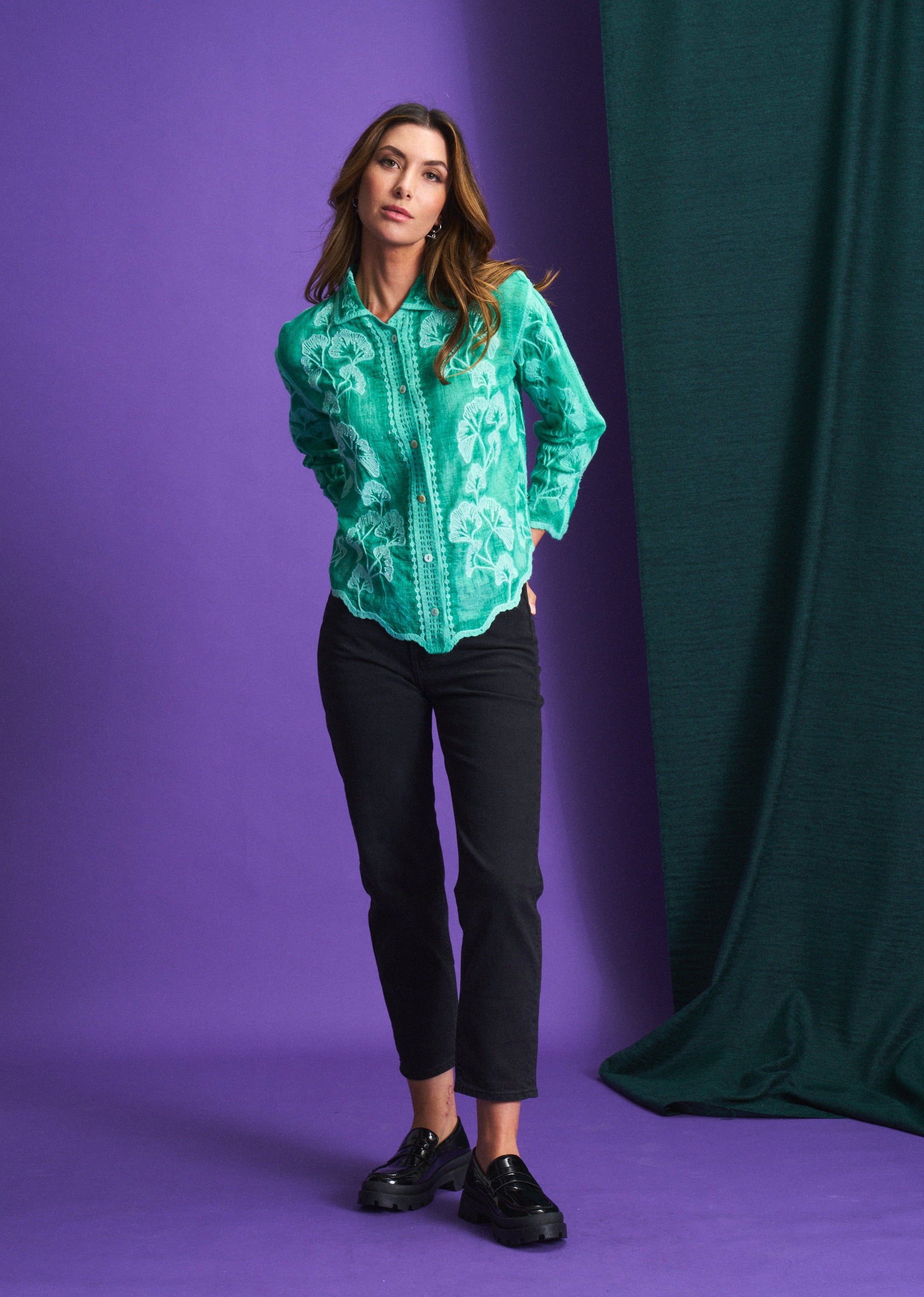 Green Mist Overdyed Shirt