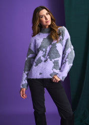 Lilac Haze Eyelash Knit