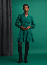 Pine Isla Anglaise Tier Dress