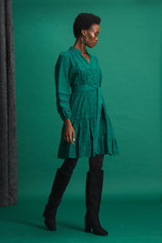 Pine Isla Anglaise Tier Dress