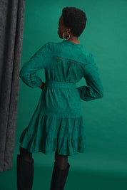 Pine Isla Anglaise Tier Dress