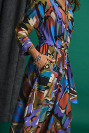 Exotic Butterfly Liza Shirt Dress