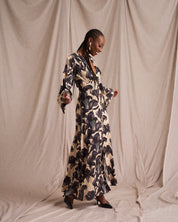 Victoria Dress Canna Lilly Print
