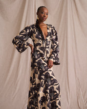 Victoria Dress Canna Lilly Print